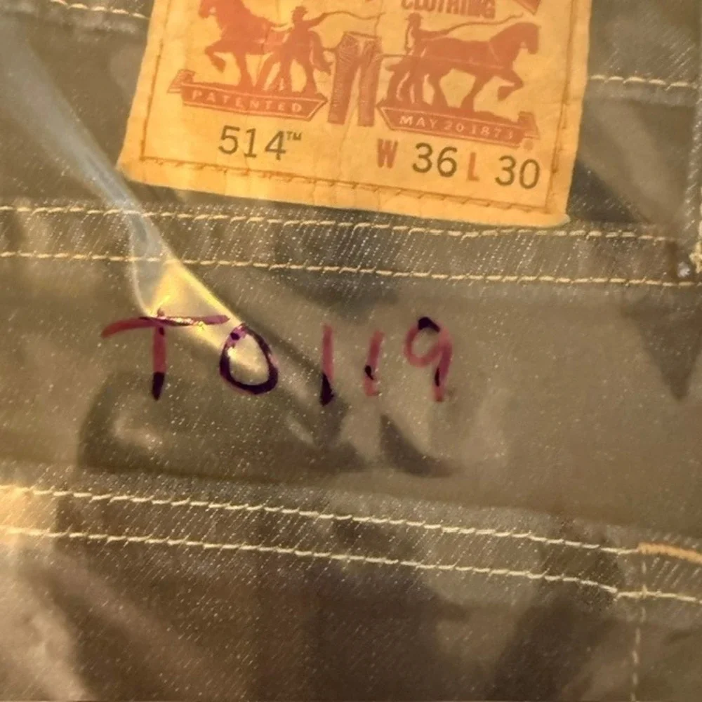 NWT Levi's 514 Straight Fit Jeans 2-Way Comfort Stretch Dark Wash 36x30